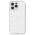 iPhone 16 Pro Max Stylish Glitter Series Hybrid Cover - Hvid