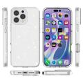 iPhone 16 Pro Max Stylish Glitter Series Hybrid Cover - Hvid