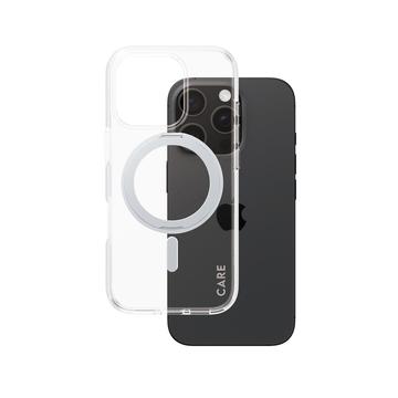 iPhone 16 Pro PanzerGlass Care Kickstand Cover - MagSafe-kompatibel - Sølv