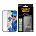 iPhone 16 Pro PanzerGlass Ceramic Protection Ultra-Wide Fit EasyAligner Skærmbeskyttelse Hærdet Glas - 9H - Sort kant