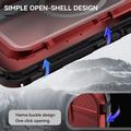 iPhone 16 Pro Shellbox M Series IP68 vandtæt cover - dykkercover med MagSafe-kompatibilitet - rød