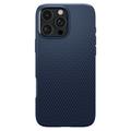 iPhone 16 Pro Spigen Liquid Air TPU Cover - Navy Blå