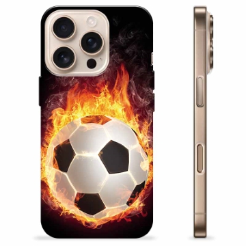 iPhone 16 Pro TPU Cover - Fodbold Flamme