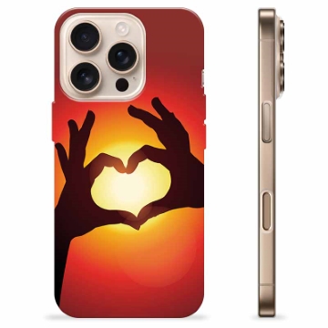 iPhone 16 Pro TPU Cover - Hjertesilhuet