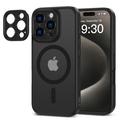 iPhone 16 Pro Tech-Protect MagCam Cover - MagSafe-kompatibel - mat sort