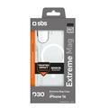 iPhone 16 SBS Extreme Mag D3O MagSafe Cover - Gennemsigtig