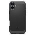 iPhone 16 Spigen Rugged Armor Mag TPU Cover - Sort