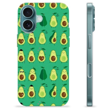 iPhone 16 TPU Cover - Avocadomønster