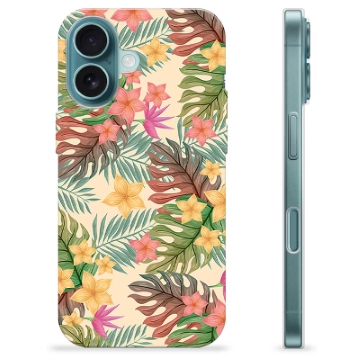 iPhone 16 TPU Cover - Lyserøde Blomster