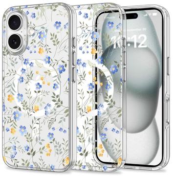 iPhone 16 Tech-Protect MagMood Cover - MagSafe-kompatibel - Forårsblomster