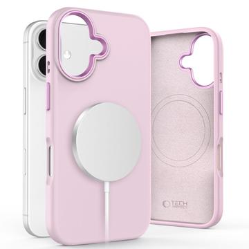 iPhone 16 Tech-Protect Silicone Pure Cover - MagSafe-kompatibel - Pink Perle