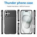 iPhone 16 Thunder Series TPU Cover - Sort