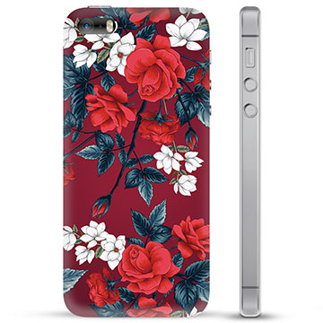 iPhone 5/5S/SE TPU Cover - Vintage Blomster