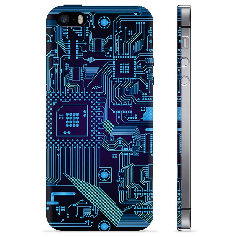 iPhone 5/5S/SE TPU Cover - Kredsløbsplade