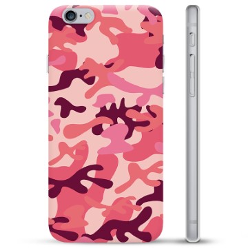 iPhone 6 Plus / 6S Plus TPU Cover - Pink Camouflage