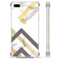 iPhone 7 Plus / iPhone 8 Plus Hybrid Cover - Abstrakt Marmor