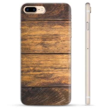 iPhone 7 Plus / iPhone 8 Plus TPU Cover - Træ