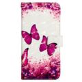 iPhone 7/8/SE (2020)/SE (2022) Wonder Series Pung Cover - Rose Sommerfugle