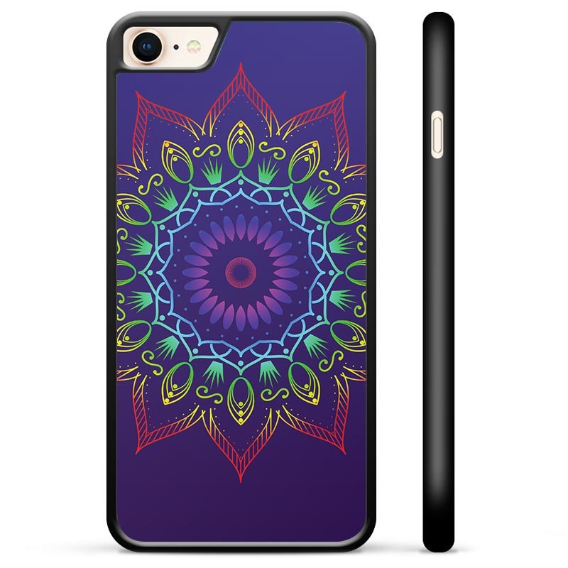 iPhone 7/8/SE (2020)/SE (2022) Beskyttende Cover - Farverig Mandala