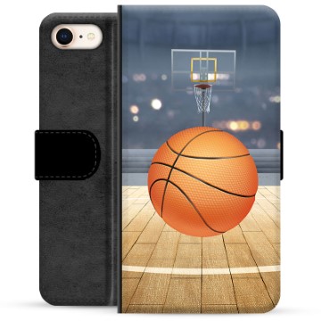 iPhone 7/8/SE (2020)/SE (2022) Premium Flip Cover med Pung - Basketball