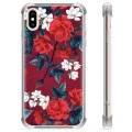 iPhone X / iPhone XS Hybrid Cover - Vintage Blomster