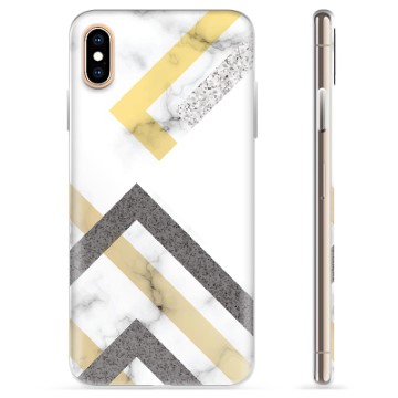 iPhone XS Max TPU Cover - Abstrakt Marmor