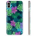 iPhone XS Max TPU Cover - Tropiske Blomster