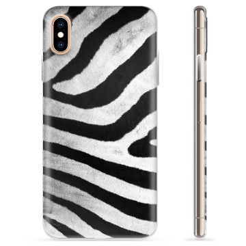iPhone XS Max TPU Cover - Zebra