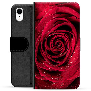 iPhone XR Premium Flip Cover med Pung - Rose