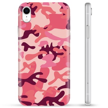 iPhone XR TPU Cover - Pink Camouflage