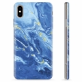 iPhone XS Max TPU Cover - Farverig Marmor