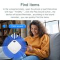 itag03 Bluetooth Finder Anti-Loss Locator til Apple Device Bærbar Mini Tracker med rem - Sort