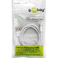 Goobay USB-A / Lightning Data og Opladningskabel - 1m - Hvid