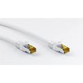 Goobay RJ45 S/FTP CAT 7 Netværkskabel - 0.5m - Hvid