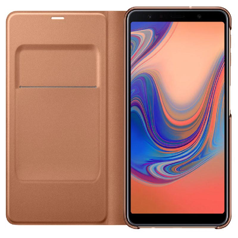 Samsung Galaxy A7 (2018) Wallet Cover EFWA750PFEGWW Guld