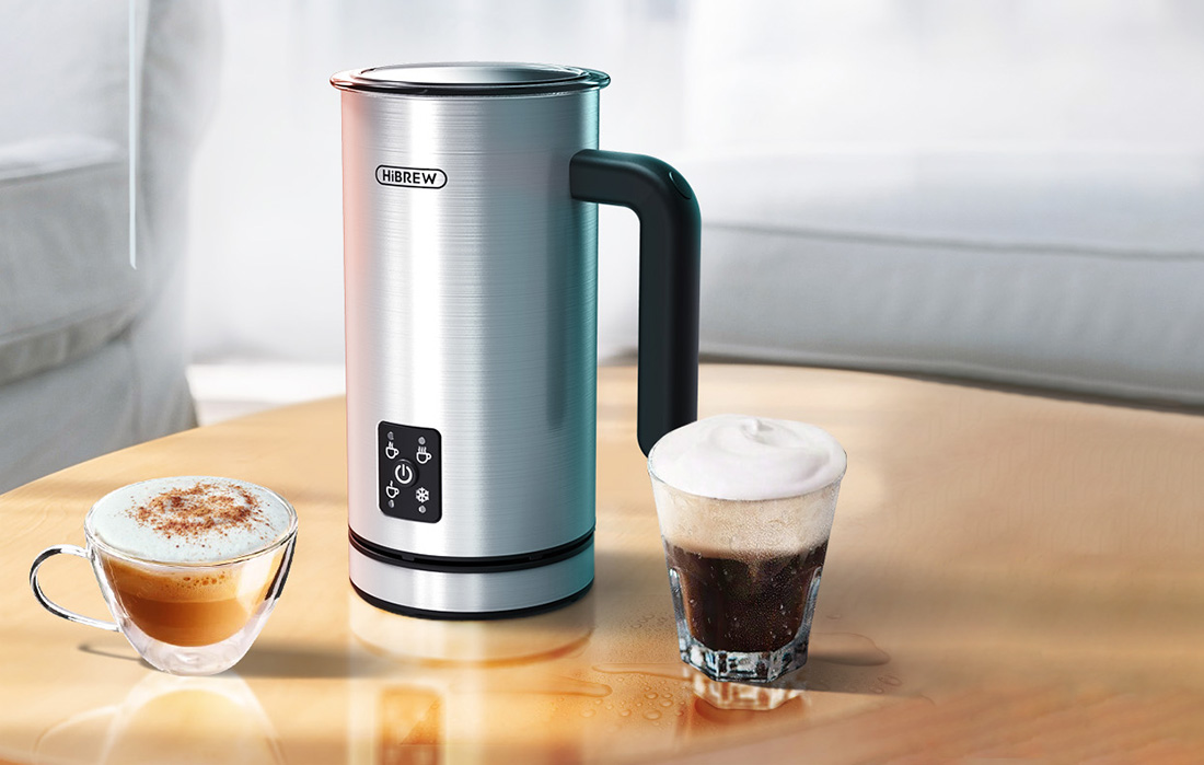 HiBREW M3 Elektrisk mælkeskummer 4-i-1 500W