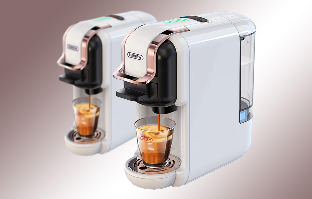 HiBREW H2B Kapsel kaffemaskine 5-i-1 - hvid